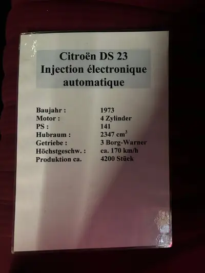 Citroën DS 21 DS23 Injection 1973 Pallas — Berline de prestige, injection mécanique, 100'000 km — Miniatura 10