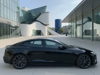TESLA Model S Ludicrous Performance — Électrique haute performance, 66 361 km — côté