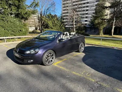 VW Golf Cabrio 1.4 TSI DSG — Décapotable sportive, jantes BBS, parfait état — vue extérieure