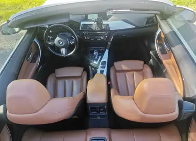 BMW 430i Cabriolet xDrive M Sport — Décapotable sportive, toit ouvert, Alpine blanc — Detail
