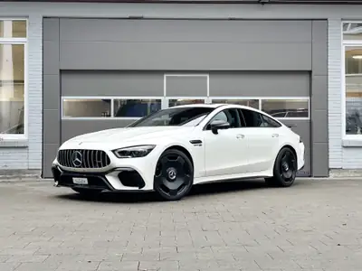 Mercedes-AMG GT 4 63 S 4Matic+ — Hypersportive 4 places, 639 ch et 32'000 km seulement — vue extérieure