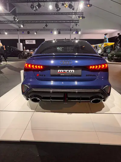 Audi RS3 Limousine 2025 — 542 ch tuning MTM, 3700 km, quattro S-tronic — vista posteriore