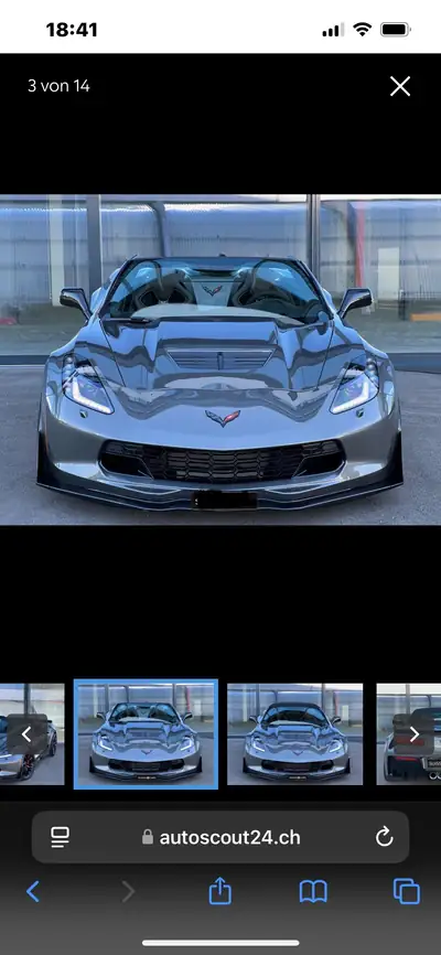 Chevrolet Corvette Convertible Z06 — Muscle car légendaire, 660 ch, très basse kilométrage — vista posteriore