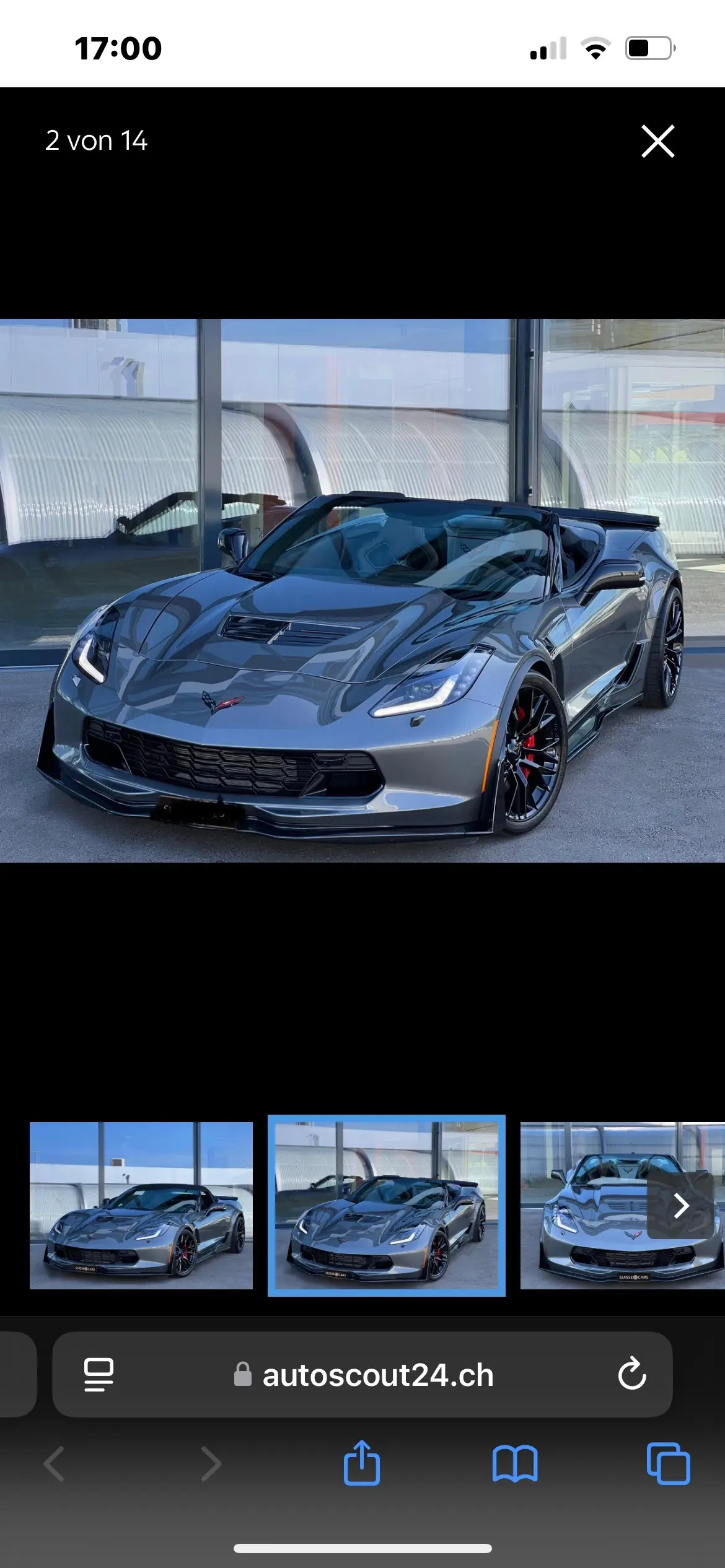 Chevrolet Corvette Convertible Z06 — Muscle car légendaire, 660 ch, très basse kilométrage — vista esterna
