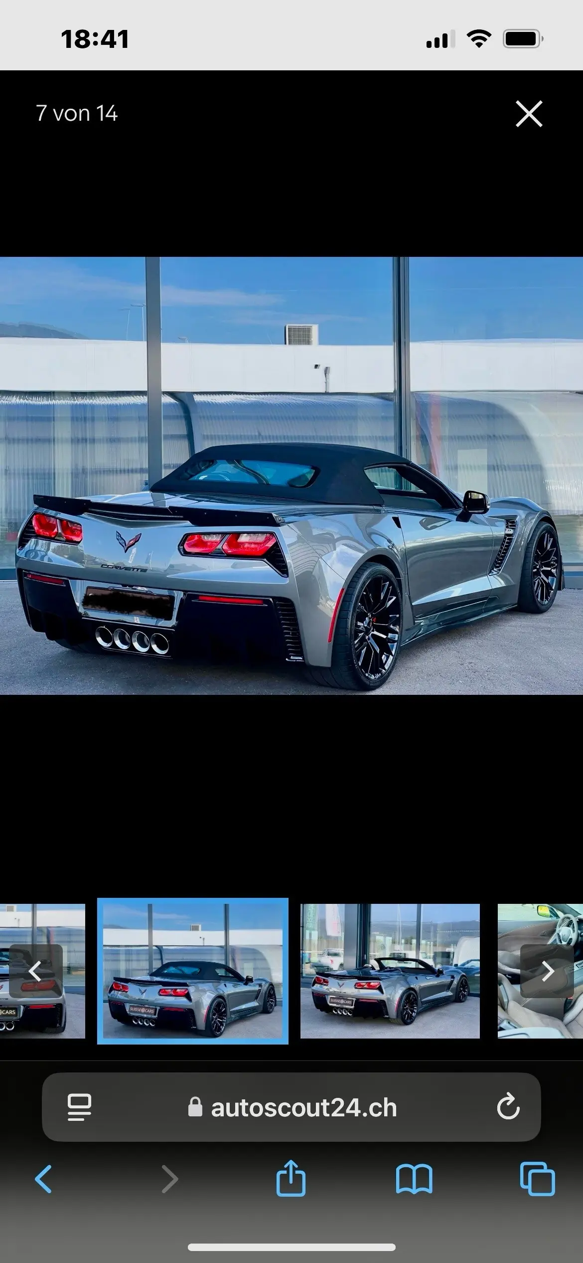Chevrolet Corvette 2016 occasion Rütschelen — 2