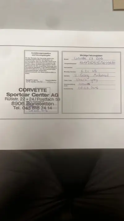 Chevrolet Corvette Convertible Z06 — Muscle car légendaire, 660 ch, très basse kilométrage — dettaglio