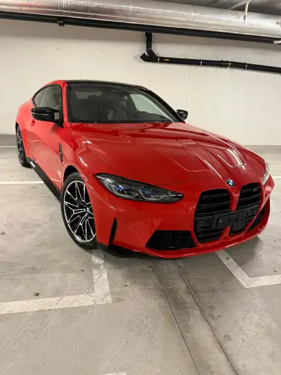 BMW M4 Coupé Competition M xDrive — 510 ch, 33 000 km, garantie constructeur — side view