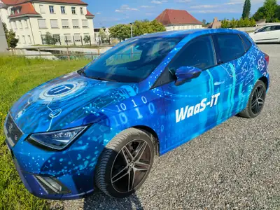 SEAT Ibiza 1.0 TGI CNG — Bi-carburant écologique, 51 500 km, design noir intégral — Außenansicht