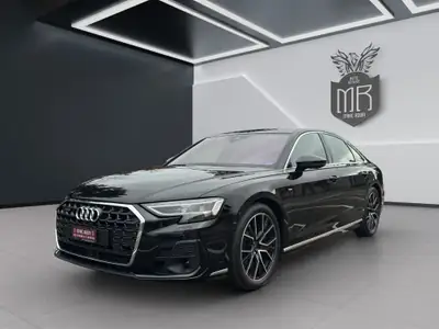 Audi A8 60 TFSI e quattro — Berline de luxe hybride rechargeable, 15'400 km seulement — exterior view