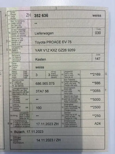 Toyota Proace Max Van L2 — Utilitaire électrique 136 ch, 41 000 km seulement — Miniature 9