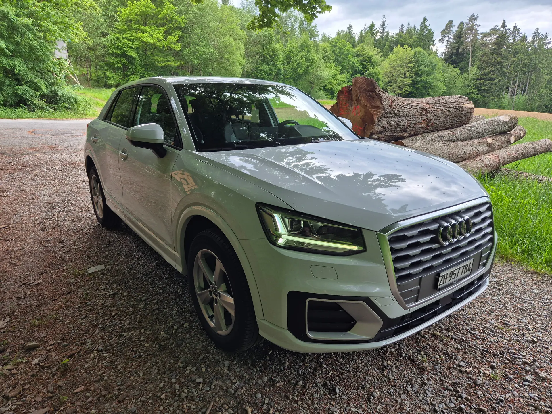 Audi Q2 1.0 TFSI S-tronic — Citadin sportif, 56'000 km, Virtual Cockpit inclus — Außenansicht
