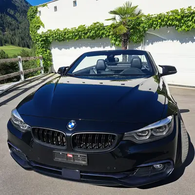 BMW 430i Cabriolet xDrive — Roadster sportif, intérieur premium noir — Miniatura 7