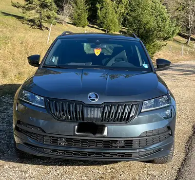 Skoda Karoq 2.0 TSI SportLine 4x4 — SUV performant, 80'000 km, traction intégrale — side view