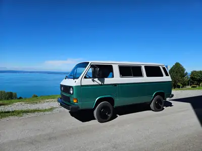 VW T3 Caravelle Syncro 1.9 — Légende des années 80, 9 places, transmission intégrale — arrière