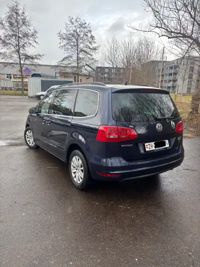 VW Sharan 2.0 TDI BlueMotion — Monospace 7 places fiable, sans accident — Seitenansicht