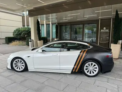Tesla Model S 75D — Berline électrique haute performance, 135 800 km, traction intégrale — côté