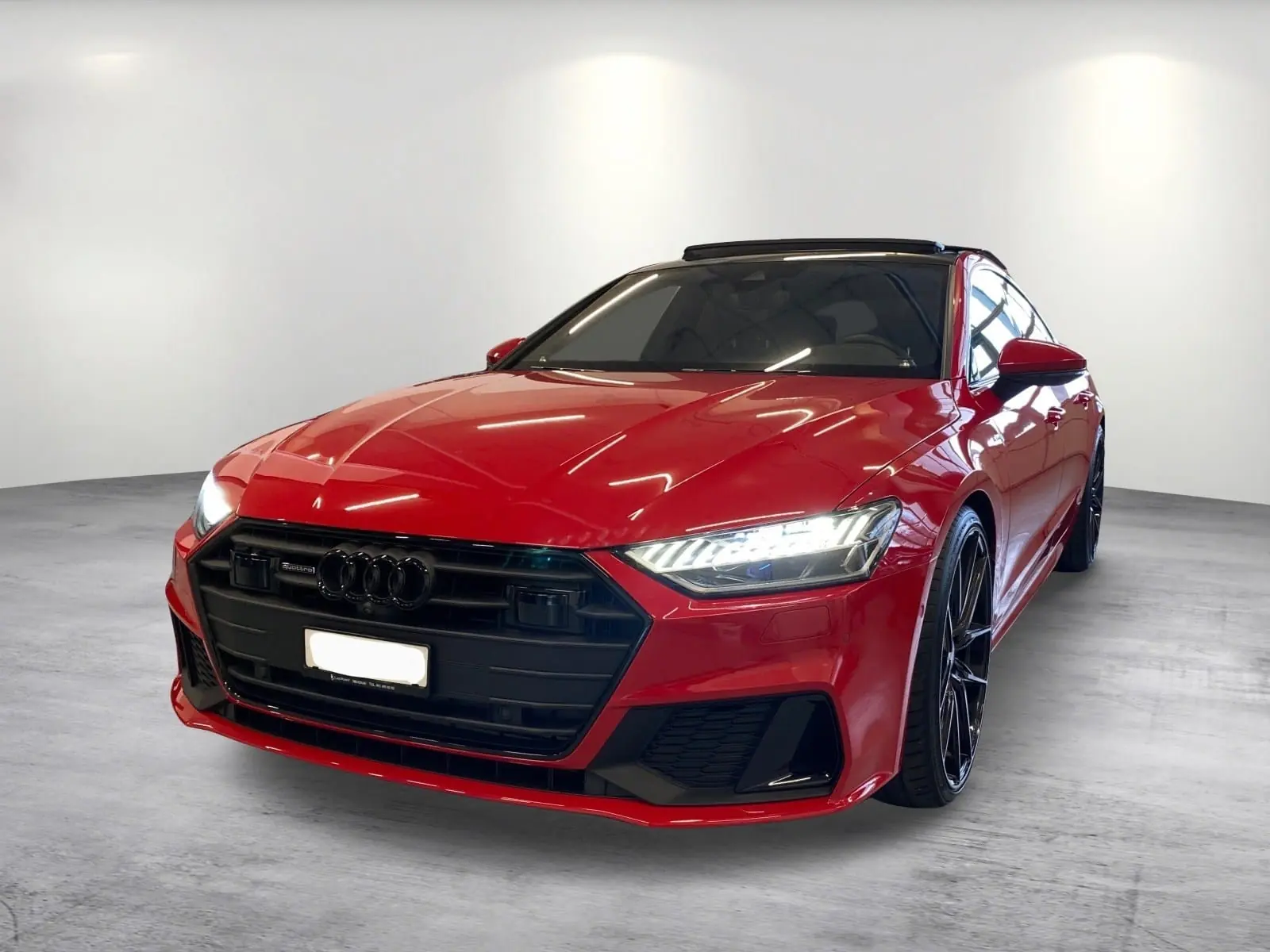 Audi A7 Sportback 55 TFSI Quattro — Berline de luxe hybride, 163'000 km, équipée Matrix LED — vue extérieure