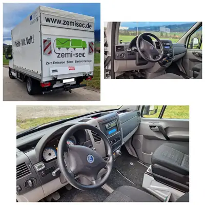 Mercedes-Benz Sprinter 516 — Utilitaire électrique innovant, 15'000 km seulement — vista posteriore