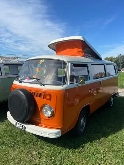 VW T2 B Westfalia 1975 — Emblématique camping-car rétro, moteur fiable — Außenansicht