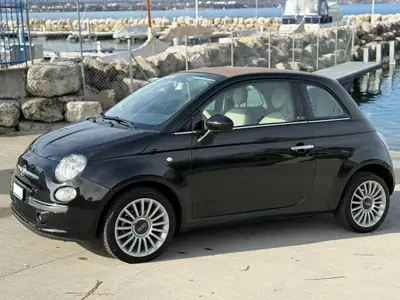 Fiat 500 C TwinAir Turbo Lounge 2012 — Cabriolet urbain, état impeccable, faible kilométrage — fianco