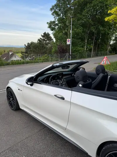 Mercedes-Benz C 63 AMG Cabriolet — 476 ch, Carbone intérieur/extérieur, 35 900 km — Miniature 9