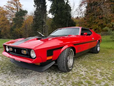 Ford Mustang Mach 1 351 1972 — Légende américaine restaurée, V8 muscle car authentique — Innenraum