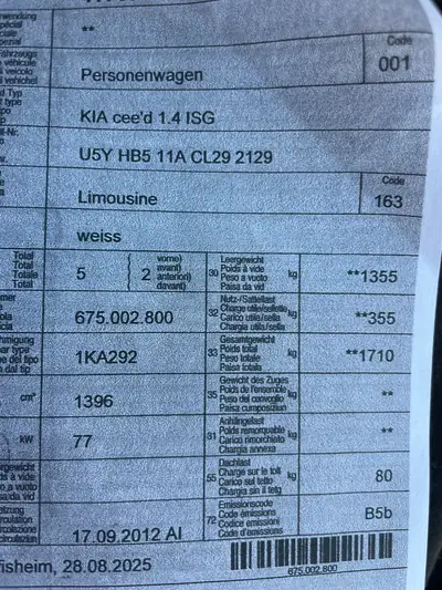Kia Cee'd 1.4 16V Basic — Berline fiable, entretien à jour, sans sinistre — Miniatura 15