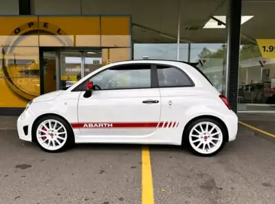 Fiat 595 Abarth Cabriolet — 180 ch purs, 27'000 km, état impeccable — Seitenansicht