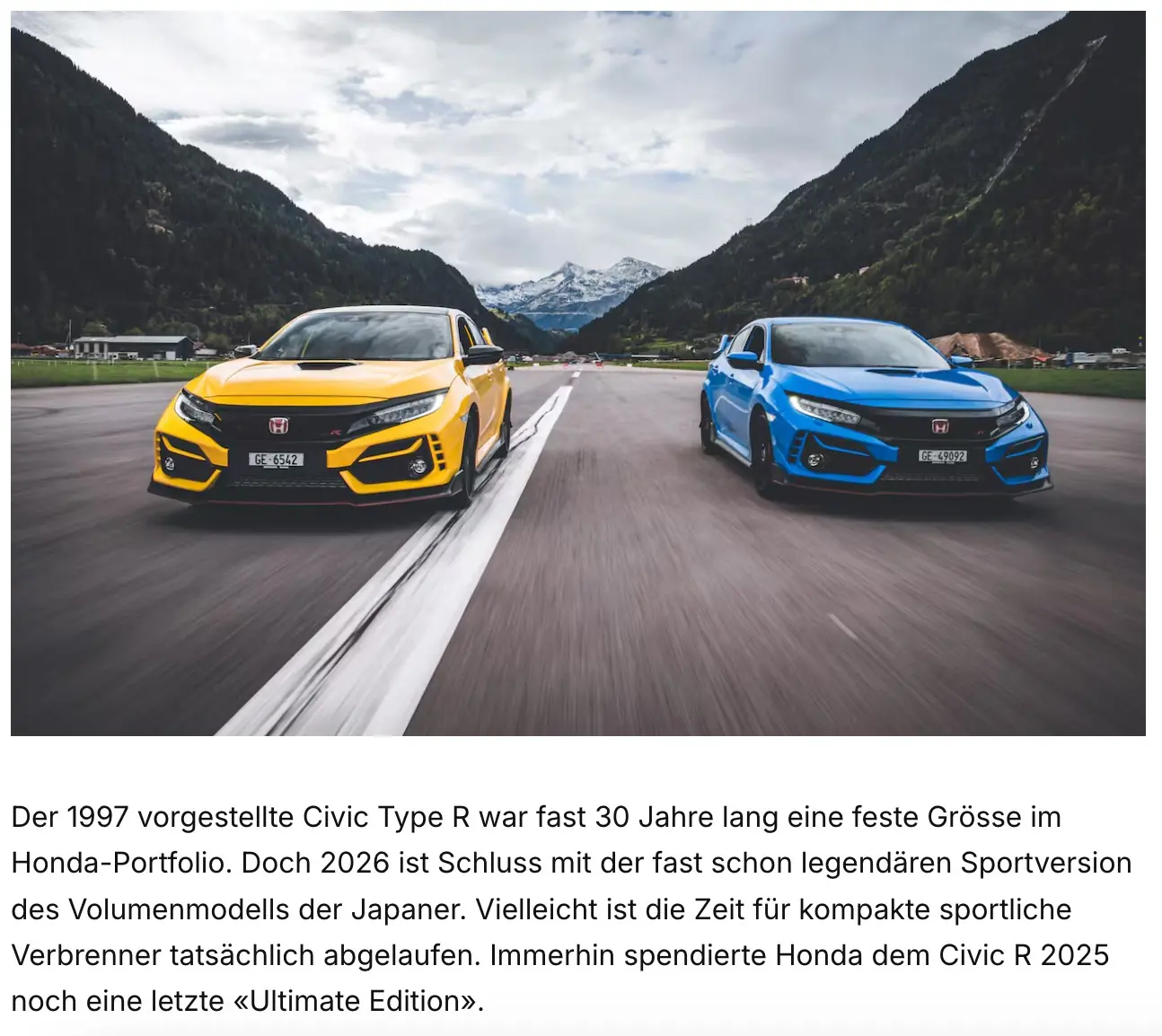 Honda Civic 2.0 i-VTEC Type R GT — 320 ch, très faible kilométrage, boîte manuelle — Außenansicht