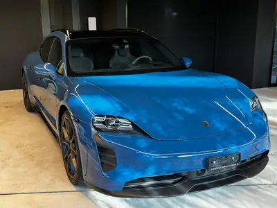 Porsche Taycan GTS Sport Turismo — Berline électrique 598 ch, 66'000 km — Außenansicht
