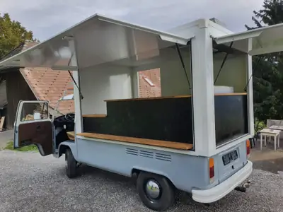 VW T2 1977 — Légendaire Foodtruck, Authentique Première Génération — arrière