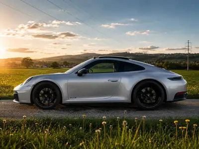 Porsche 911 Carrera 4 GTS — Coupé sportif hybride T, direction arrière et faibles km — intérieur