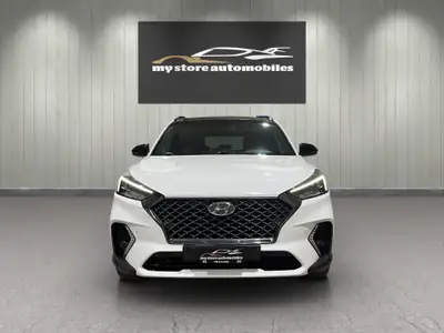 Hyundai Tucson 2.0 CRDI N-Line Mild Hybrid 4WD — SUV robuste, technologie hybride, 84'000 km — rear view
