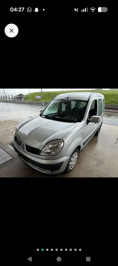 Renault Kangoo 2008 — Utilitaire compact fiable, sans sinistre, gris métallisé — vista posteriore