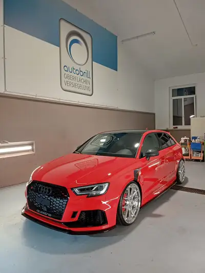 Audi RS3 Sportback 2.5 TSI — Performance 476 ch, finitions exclusive et son AKRAPOVIC — Thumbnail 12