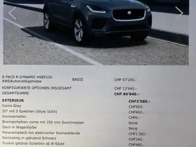 Jaguar E-Pace 2.0 P250 R-Dynamic HSE — Luxe compact AWD, quasi neuf, entretien impeccable — interior