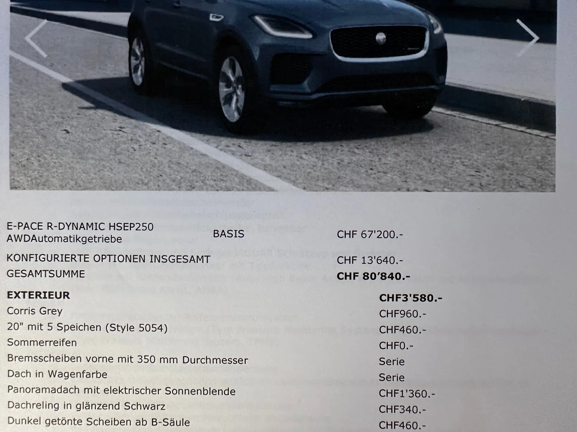 Jaguar E-Pace 2018 occasion Chavannes-de Bogis — 4