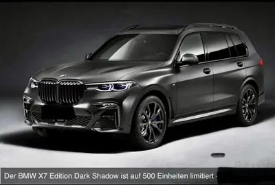 BMW X7 Dark Shadow M50i — Édition mondiale limitée à 500 exemplaires, 530 ch — côté