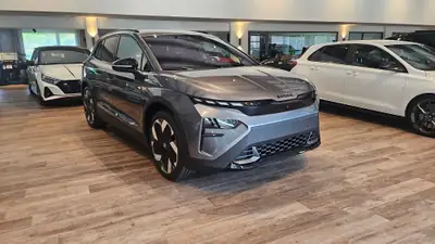 Skoda Elroq 85 RS 4x4 — SUV électrique 340 ch, quatre roues motrices, neuf 2026 — dashboard