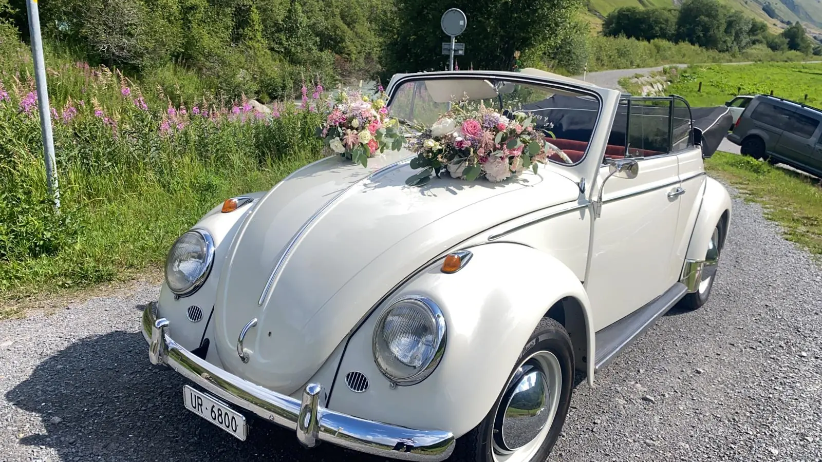 Volkswagen Käfer 11 De Luxe 1964 — Cabriolet vintage blanc, moteur essence fiable — Außenansicht