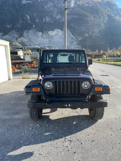 Jeep Wrangler TJ 2002 — Légende 4x4 violet, transmission manuelle, sans sinistre — vista posteriore