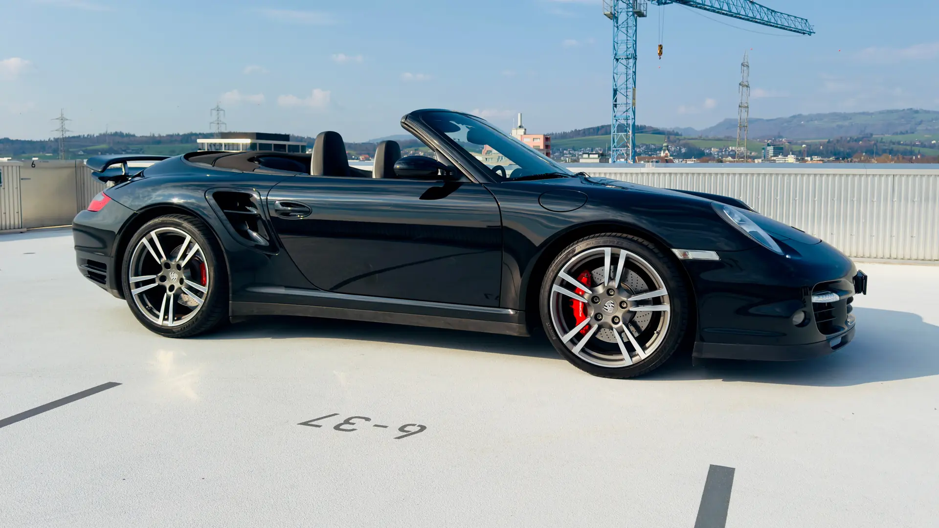 Porsche 911 Cabrio Turbo 2008 — Roadster haute performance avec tuning Sportec — vue extérieure