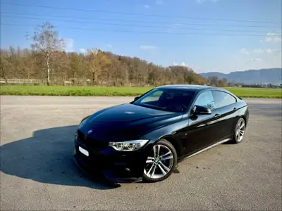 BMW 440i Gran Coupé xDrive M Sport — Coupé 4 portes dynamique, préparation carbone et freins M — Seitenansicht