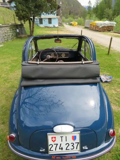 FIAT Topolino C 1952 — Cabriolet vintage d'exception, 55'000 km d'histoire — arrière