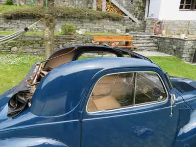 FIAT Topolino C 1952 — Cabriolet vintage d'exception, 55'000 km d'histoire — intérieur