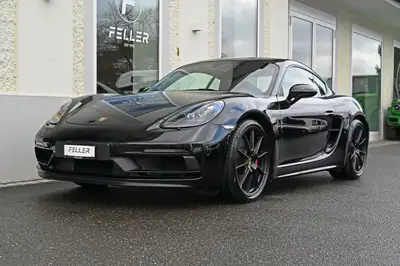 Porsche 718 Cayman GTS 4.0 — 400 ch purs, moteur atmosphérique légendaire — side view