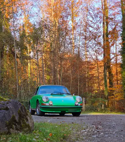 Porsche 911 T 1971 — Légende des années 70, moteur 2.2L authentique — fianco