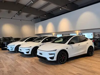 Tesla Model Y Performance — SUV électrique haute performance, quasi neuf — side view