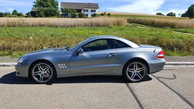 Mercedes-Benz SL 350 — Cabriolet prestige Grand Edition, 51'500 km seulement — vue extérieure