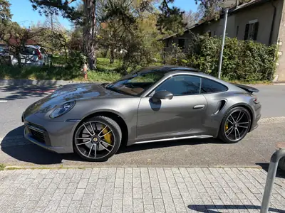 Porsche 911 Turbo S PDK — 650 ch, 8'000 km, Garantie Approved 2028 — Seitenansicht
